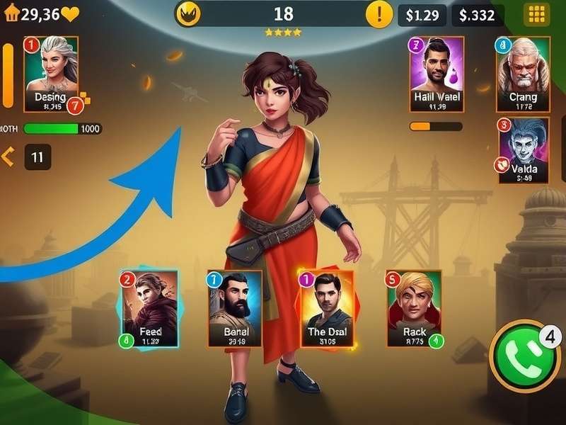 Bharat Battle Cards gameplay screenshot showing card battle interface